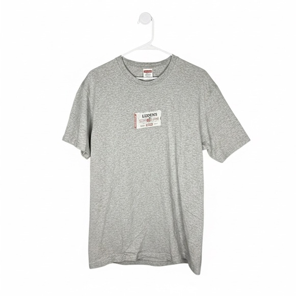 Supreme Other - Supreme Gray Luden's Wild Cherry Tee- Mens L